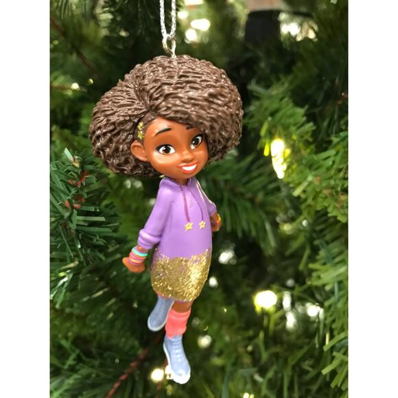 2 Karma's World Grant Girl Ornaments Christmas Tree - Microphone Dance NWT - Picture 2 of 8
